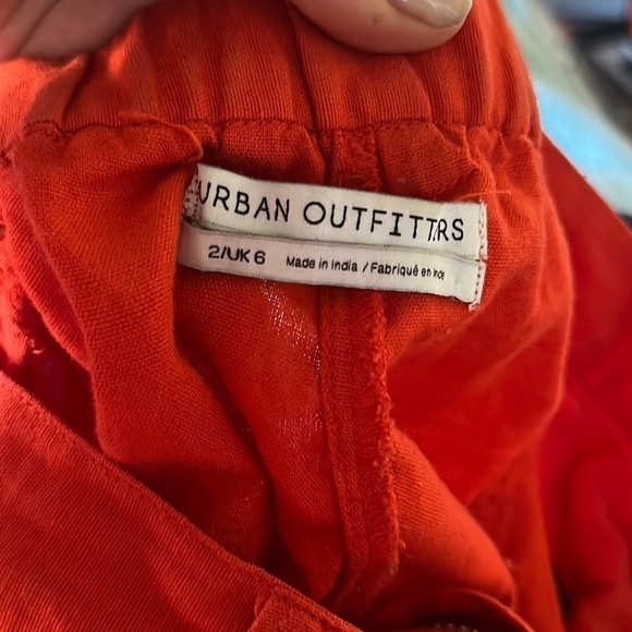 Urban Outfitters Kinley High Waist Cargo Utility Pants Orange Size 2 - Picture 10 of 12